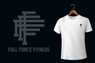 design a monogram gym and fitness logo for your brand