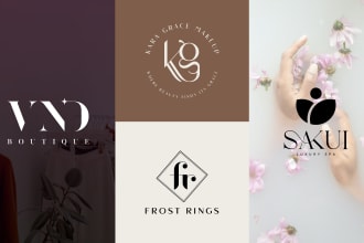 create a fashion, minimal cosmetics spa logo