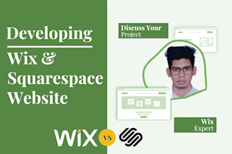 design or redesign wix, squarespace  website or squarespace, wix landing page