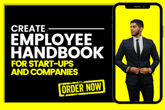 create an employee handbook and policy manuals for companies