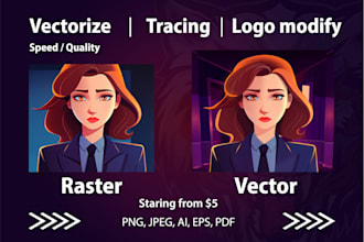 fix, redesign, revamp, edit, modify, or vector trace your current logo