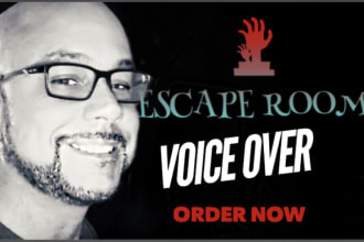 record a scary voice over for your escape room