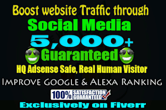 provide massive traffic during 7 days from social platforms