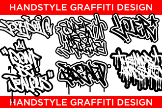 design handstyle graffiti logo for you