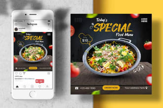 design flyer, social media poster for instagram