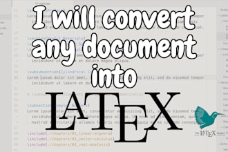 convert any document into latex