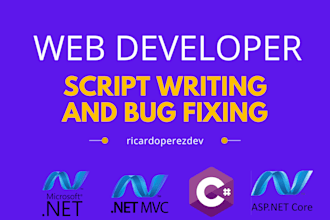 net framework, net core, csharp, mvc, scripts and bug fix