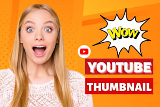design eye catchy perfect youtube thumbnail