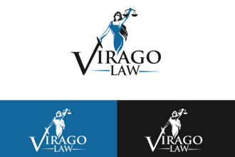 do elegant attorney logo design with unlimited revision