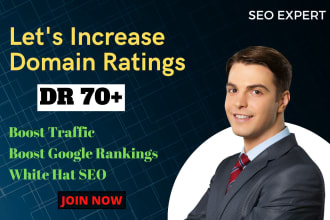 increase ahrefs domain ratings DR 60 plus, tf 20 of your domain