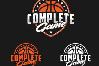give creative basketball logo design with new concepts
