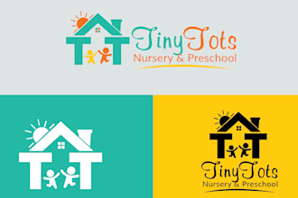 do elegant childcare logo design with unlimited revision
