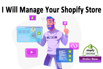 manage your shopify store or ecommerce store for shopify