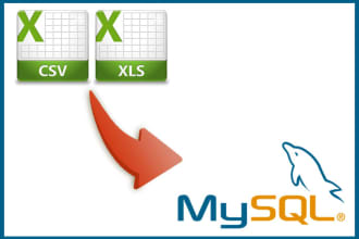 convert data from XLS or csv file to MySQL