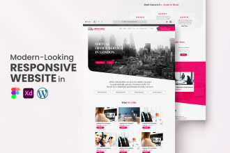 design dynamic and responsive figma website and wordpress