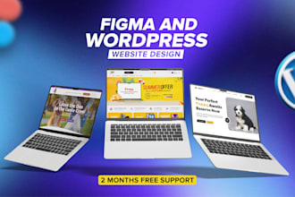 design dynamic and responsive figma website and wordpress