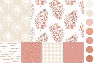 create seamless pattern collection for fabric or home decor