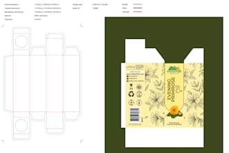 create a custom box packaging dieline label