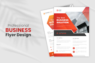 design promotional flyer and one pager leaflet