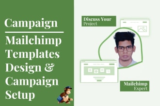 design email template setup mailchimp email campaign email automation series