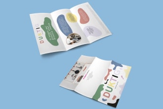 do a flyer, bifold, trifold brochure design, product catalog