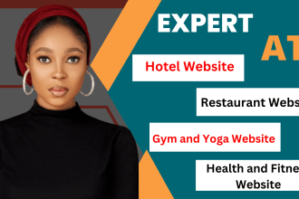 design hotel websites restaurant websites gym, yoga, fitness and health website