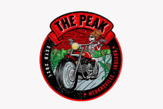 design killer vintage motorcycle club and garage logo