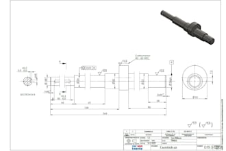 create a production drawing for manufacturing