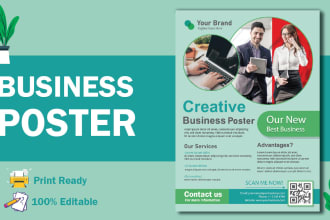 design professional poster, digital flyer or brochure