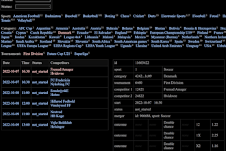 develop a sportsbook service