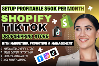 design or revamp money making shopify store, dropshipping store, shopify website