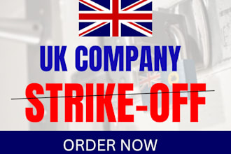 apply to close, dissolve or strike off UK limited company