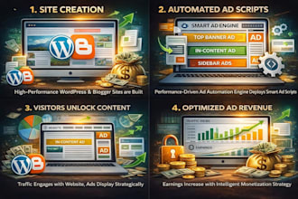 create an automatic monetized online gaming website