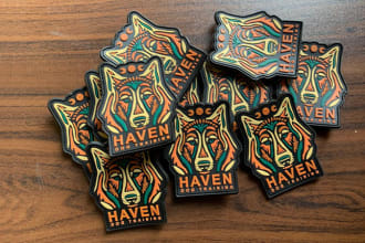 manufacture custom pvc rubber patches and shipped