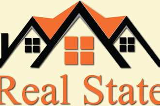 design a professional modern real state logo