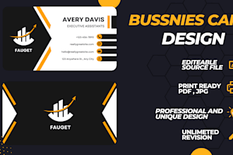create 4 different business card design within 5 hours
