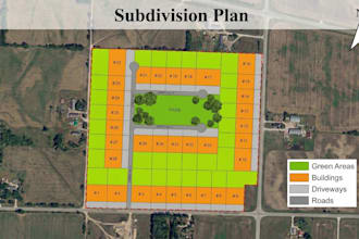 overlay subdivision, layout, residential plan on google image