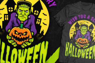 create custom illustration design for your t shirt or sticker