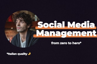 be your social media marketing manager