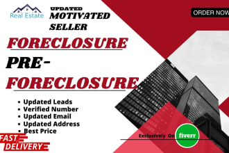 generate motivated seller , pre foreclosure and foreclosure real estate leads