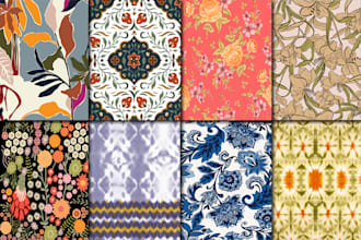 do creative vector floral seamless patterns for you
