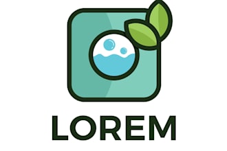 make an amazing laundry logo illustration design in 12 hours