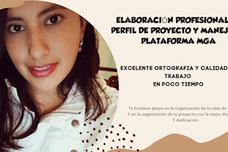 te apoyare en la realización de tu perfil de proyecto
