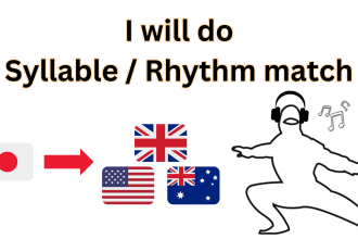 make an english song singable in japanese