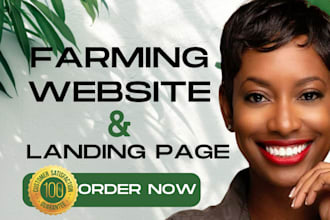 design or redesign agricultural website farming website for your farm business