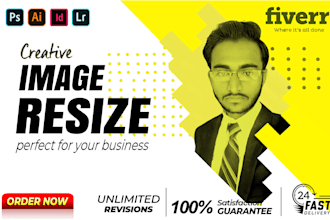 image optimization, compress, resize, crop, and upscale in 2 hours