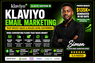 be your klaviyo email marketing specialist to boost shopify ecommerce sales