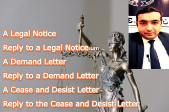 be your attorney for the legal demand letter and its reply