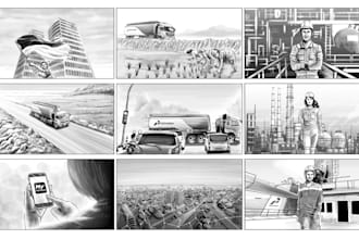 Top 5!  create your script become bw or colorful storyboard