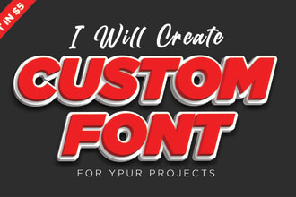 create custom font and typography for your projects